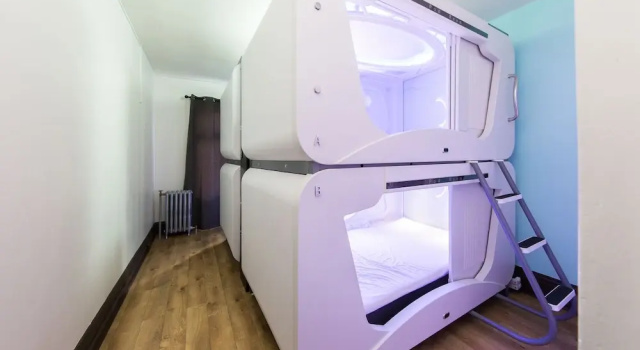 Кровать в общем номере (мужской номер) Pod Room O'Farrell St Union Square