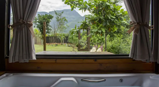 Двухместное шале с видом на горы Cabanas Jardim dos Canyons