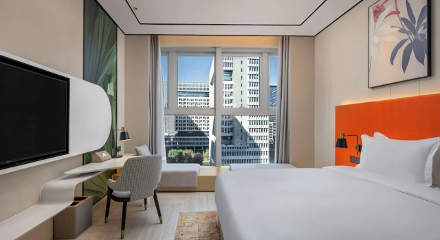 Двухместный номер Deluxe Hilton Garden Inn Nanjing Hexi Olympic Sports Center