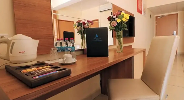 Deniz manzaralı Balkonlu Lüks çift kişilik oda Atlantic Hotel
