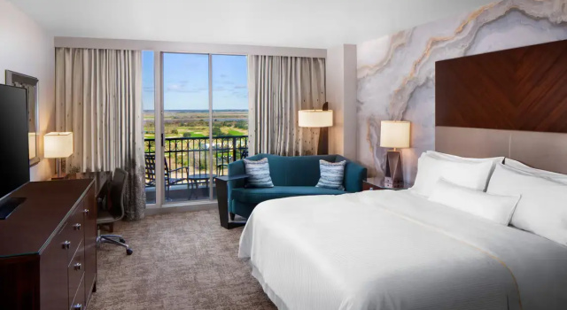 Номер Standard с балконом и с видом на поле для гольфа The Westin Savannah Harbor Golf Resort & Spa