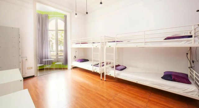 Кровать в общем номере Fabrizzios Terrace Hostel