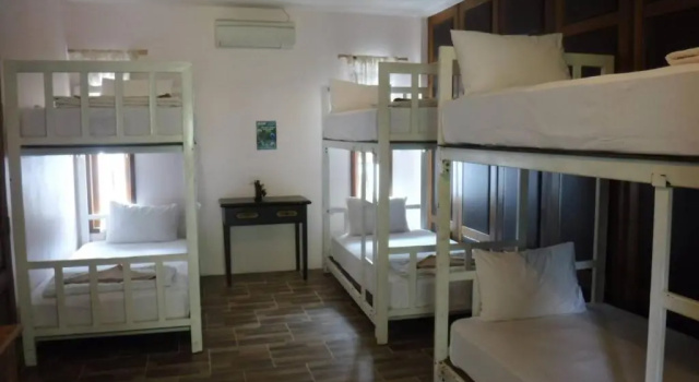 Кровать в общем номере Seashell Resort Hostel Koh Tao