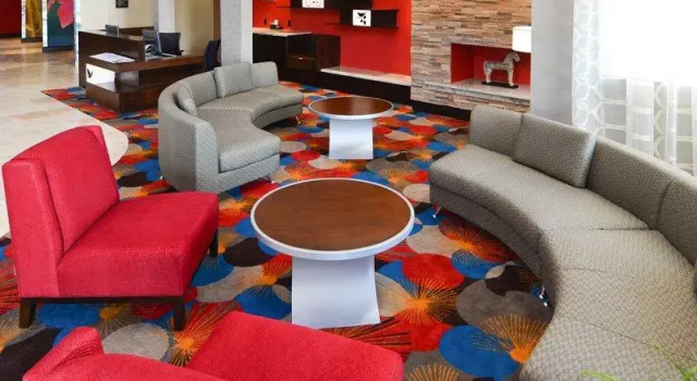Кровать в общем номере Fairfield Inn & Suites Houston-North Spring