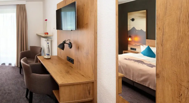 Двухместный номер Economy с видом на горы Hotel Hanauerlehen - ruhige & zentrale Top-Lage - mit Schwimmbad, Sauna, Parkplätze & Café - bayerischer Familienbetrieb