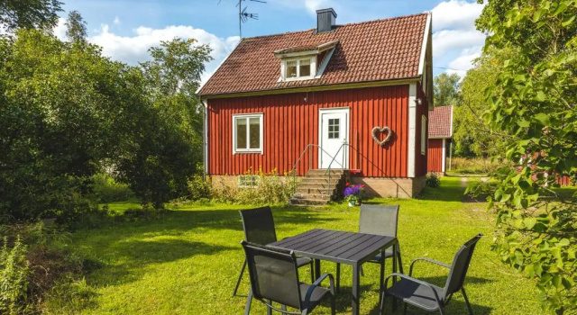 Коттедж с 2 комнатами с красивым видом из окна Bosgårdens Cottages