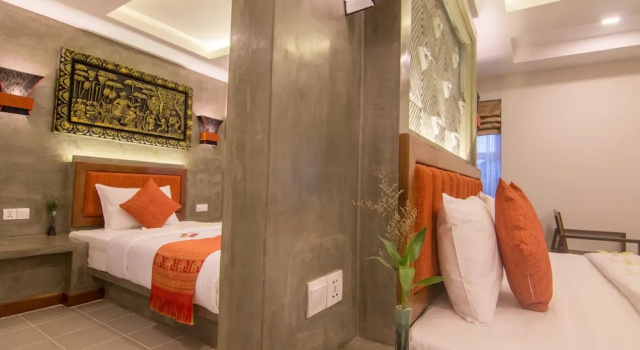 Семейный люкс с балконом Chhay Long Angkor Boutique Hotel Siem Reap