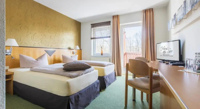 Двухместный номер Deluxe с балконом WAGNERS Seehotel Schleusingen