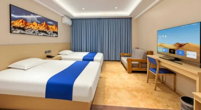 Семейный люкс Superior с 2 комнатами Aizunke Chain Boutique Hotel (Qingzhou Old Town)