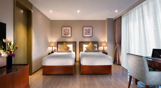 Двухместный номер Deluxe Oakwood Hotel & Residence Suzhou