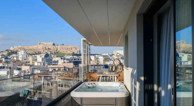 Коттедж с 3 комнатами с видом на город Thea Acropolis Suites & Apartments
