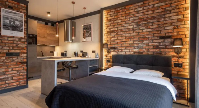 Студия с балконом Loft House Premium Apartments