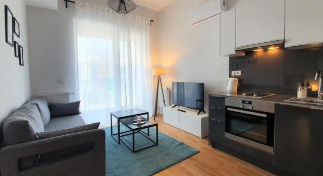 Stylish, cozy 1bd apartment Nespresso/Wifi/AC, Boek Appartement Beyoglu Hotels met een Zwembad, Zwembad