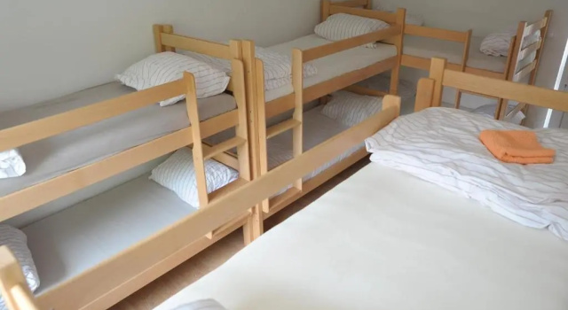 Кровать в общем номере Hostel Omega