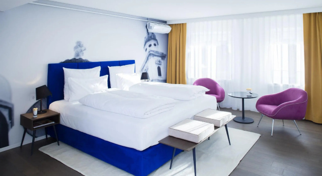 Кровать в общем номере Hotel Stein - Adults Only