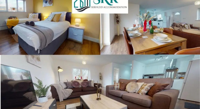 Srk Serviced Accommodation, 2 Bedroom Private Apartment, Business, Leisure, Contractors, Book Hotel Peterborough 