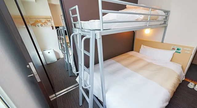 Четырёхместный номер Standard Super Hotel JR Nara Ekimae Sanjo Dori