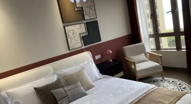 Люкс Luxury с 4 комнатами с видом на море Fangchengganggang Yuhaijing Homestay