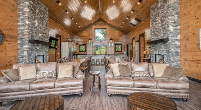 Greystone Pointe Lodge 15 Bedroom Residence by Redawning, Забронировать Дом для отпуска Виллы Great Smoky Mountains National Park, Вилла