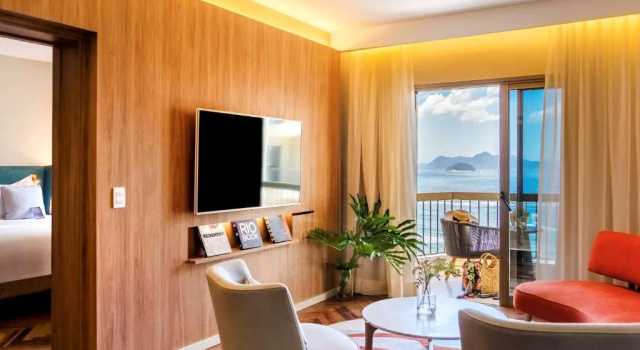 Двухместный люкс клубный c 1 комнатой с видом на море Fairmont Rio de Janeiro Copacabana