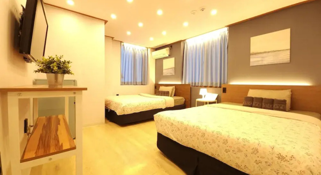 Четырёхместный номер Standard OYO Rooftop Hostel