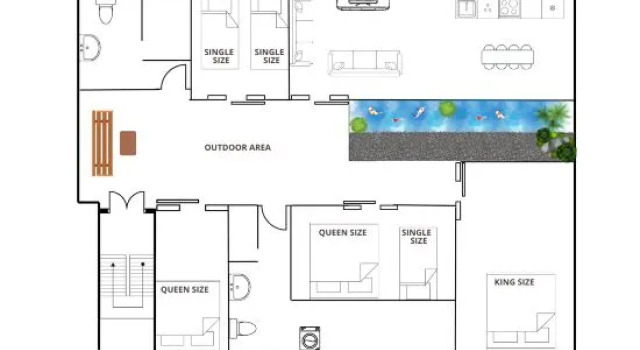 Roof Top 4BR Top Private Floor, china town, center, Rezervați Hotel Pom Prap Sattru Phai Bangkok