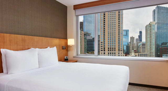 Двухместный номер с видом на город Hyatt Place Chicago River North