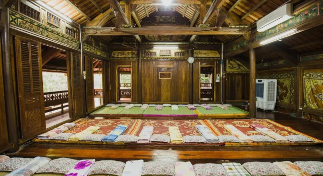 Кровать в общем номере Bavi Homestead