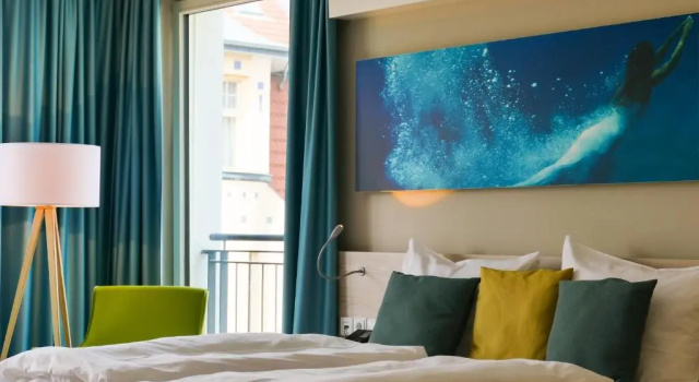 Двухместный номер Standard с частичным видом на море SEETELHOTEL Kaiserstrand Beachhotel das Lifestyle-Hotel direkt am Strand