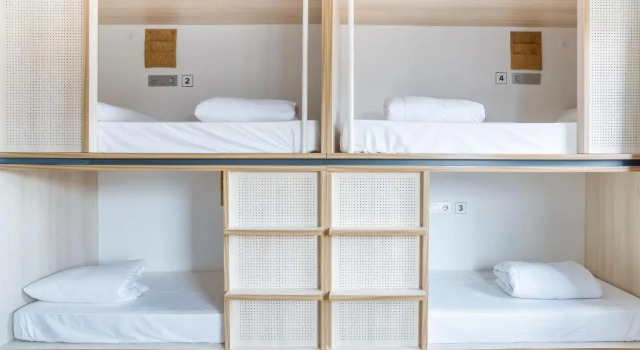 Pat în dormitor (dormitor pentru femei) Cats Hostel San Sebastian