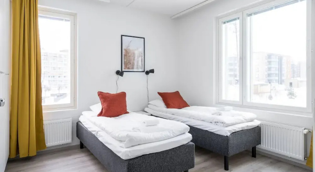 Апартаменты Standard с 2 комнатами с балконом Hiisi Homes Vantaa Keimolanmäki