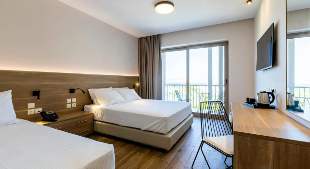 Standardní Třílůžkový pokoj a výhledem na moře White Olive Premium Lindos