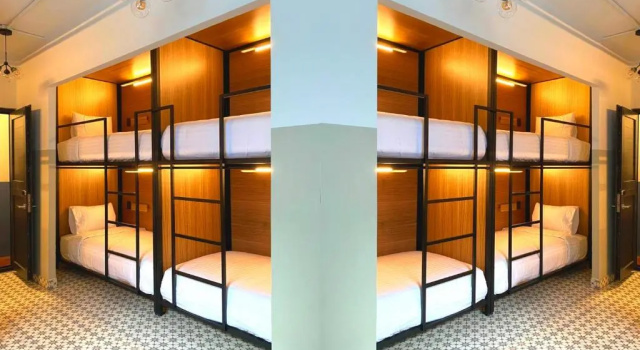Кровать в общем номере Hostal CASA MX centro