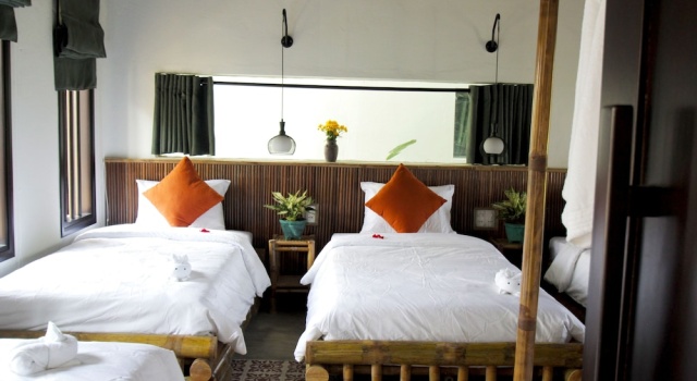 Вилла с 2 комнатами с балконом и с видом на сад Home Farm Villa Hoi An
