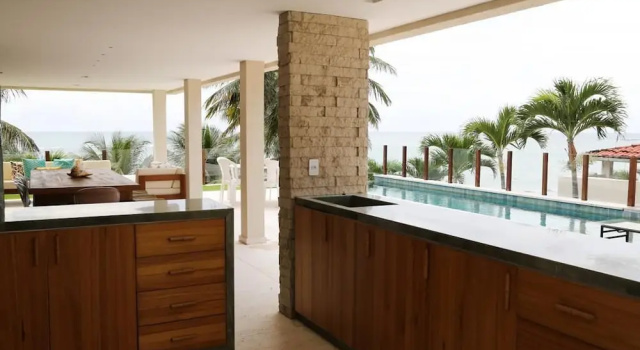 Casa beira mar na praia de Búzios RN, Забронировать Дом для отпуска Отели Риу-Гранди-ду-Норти с парковкой, Парковка