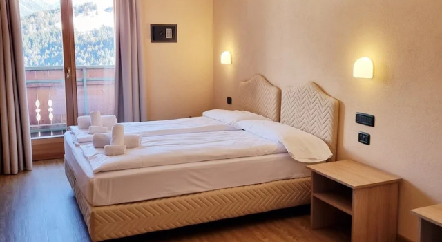 Трёхместный номер Classic с видом на горы Hotel San Carlo, tra Bormio e Livigno