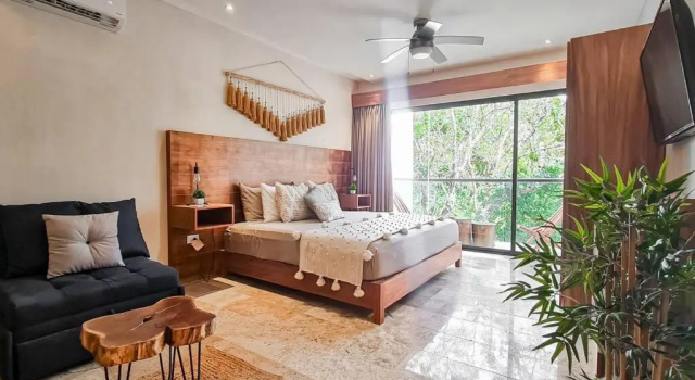 Апартаменты S 201 Eli Sunset Luxury Studio in Aldea Zama, fast WiFI