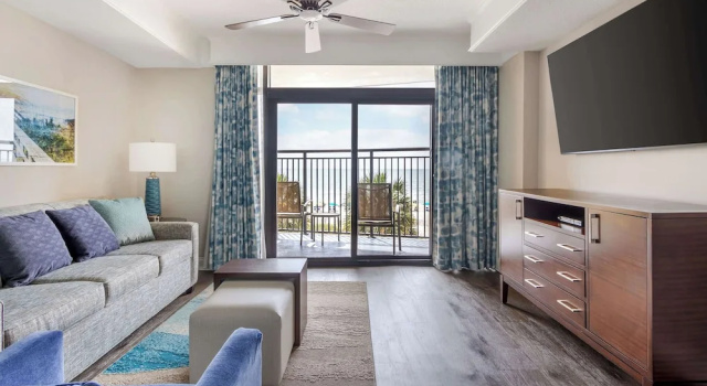 Двухместный люкс c 1 комнатой oceanfront Hilton Grand Vacations Club Anderson Ocean Myrtle Beach