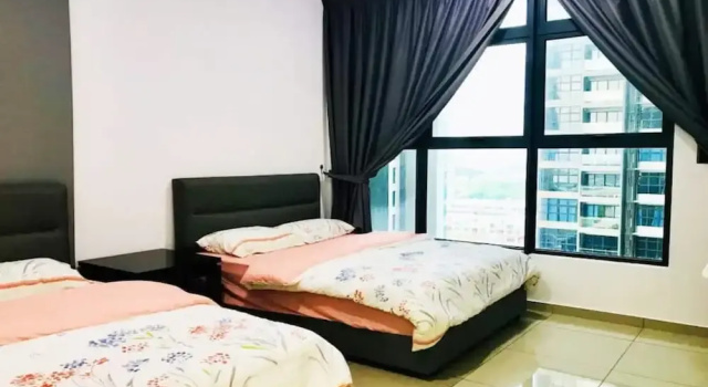Апартаменты c 1 комнатой с балконом и с видом на город Atlantis Apple Home Melaka Town Area