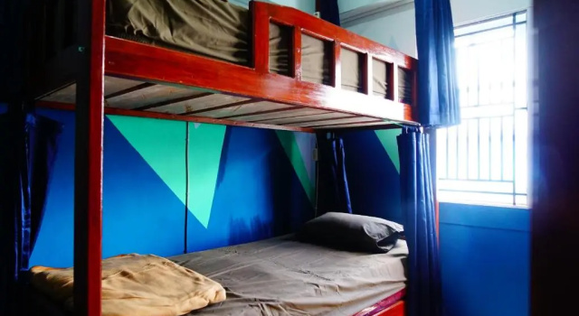 Yurtta yatak (kız yurdu) Pintu Biru Hostel