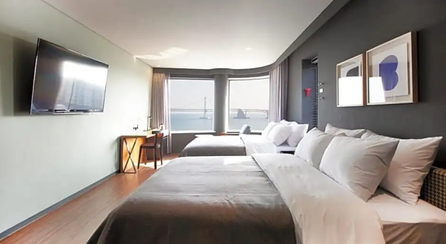 Семейный номер Standard с видом на море Hound Hotel Gwangan
