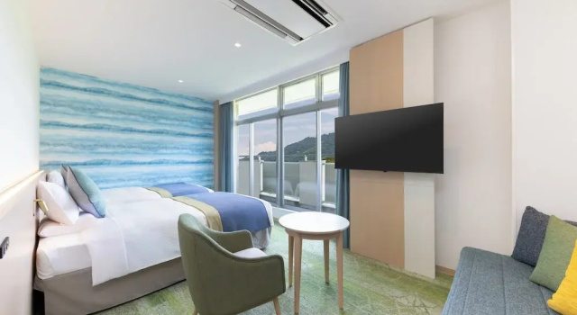 Четырёхместный номер Superior с видом на окрестности KAMENOI HOTEL Yaizu