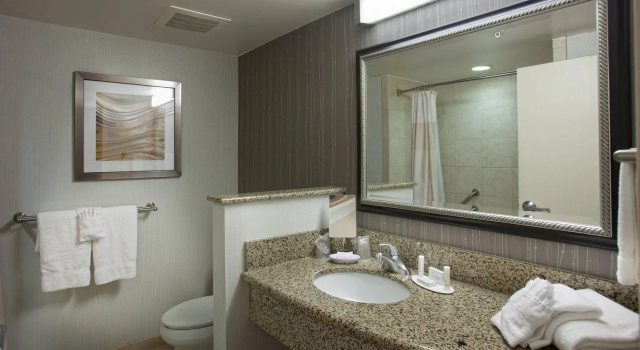 Двухместный люкс c 1 комнатой с балконом и с видом на внутренний двор Courtyard by Marriott Fayetteville