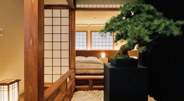 Двухместный номер Standard KONJAKUSO Osaka Tempozan KANOH SHOHAKU Sakura Pine Tree