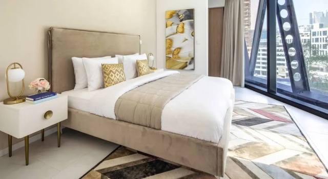 Modern + Minimalist 1BR in Burj Khalifa Boulevard!, Забронировать Апартаменты/квартира Апартаменты Эмирата Дубая, рядом с Торговый центр Bay Avenue, Апартаменты/квартира
