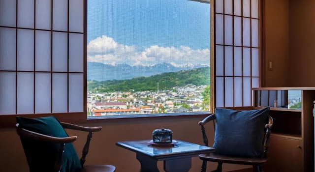Двухместный люкс onsen hotel OMOTO