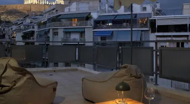 Апартаменты с балконом и с видом на город Acropolis Penthouse Project