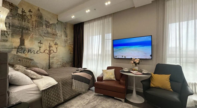 Apartments on Vyborgskaya street, Брондау Пәтер Voykovsky SAO Area