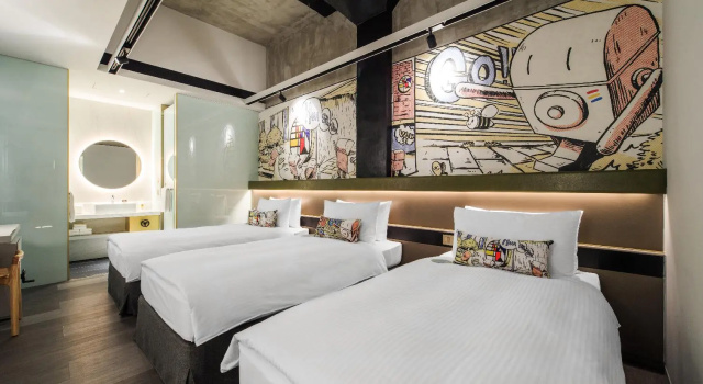 Трёхместный номер Standard Cosmos Hotel Huashan Town
