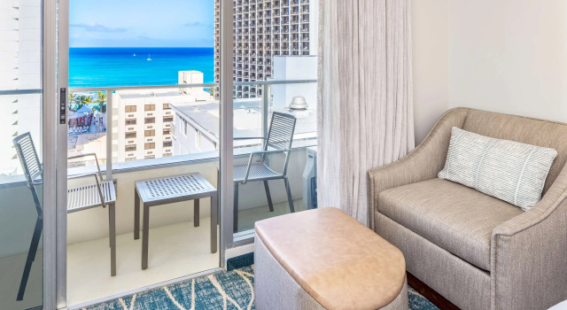 Двухместный номер Standard с видом на океан Hyatt Place Waikiki Beach